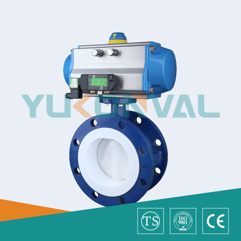 法蘭式氣動(dòng)襯氟蝶閥